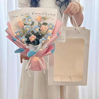 Graduation Bouquet 2025 – Crochet & Knitted Artificial Flowers for Wedding, Valentine’s & Special Occasion Gifts