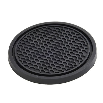 Universal Black Anti-Slip Car Cup Holder Coaster Pads – Interior Accessories for Most Vehicles