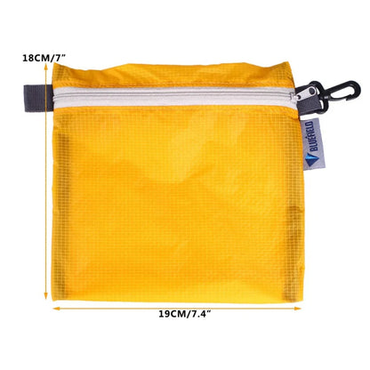 Waterproof Nylon-Silicon Hook Pouch — Portable Zipper Organizer for Camping, Hiking & Travel Storage
