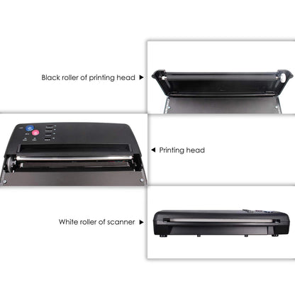 Tattoo Transfer Machine - Stencil Copier Printer, Thermal Drawing Tool for Tattoo Photos & Transfer Paper for Beginners