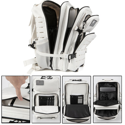 QT&QY Tactical Military Backpack - 25L/45L Army Assault Pack Bag for Men and Women - Small School Rucksack with Bottle Holder