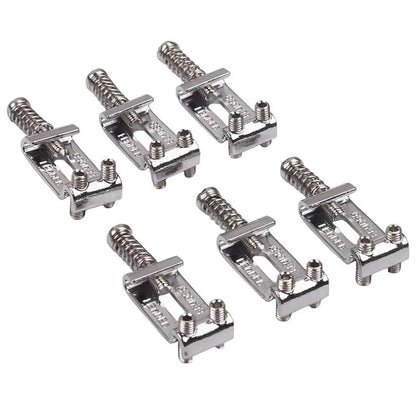 6PCS Roller Tremolo Bridge Saddles with Wrench – Zinc Alloy Upgrade for Fender Strat, Tele & ST Electric Guitars