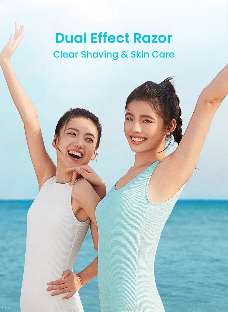 Gillette Venus Olay Manual Razor — 5-Layer Blade with Lubricating Strip & Air Cushion for Women’s Body & Bikini Hair Removal
