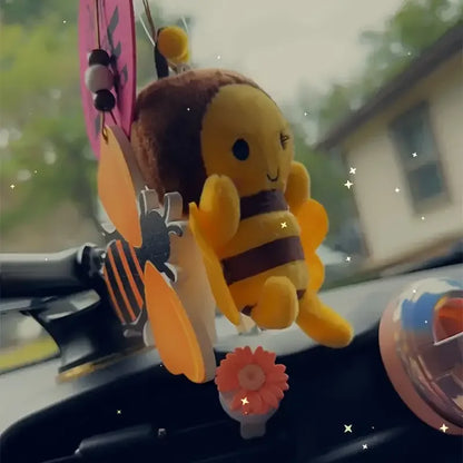 12cm Bee Plush Doll – Cute Small Pendant for Festival Decorations, Gifts & Bag Charm