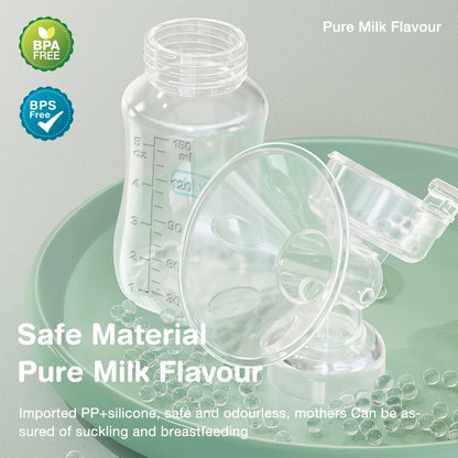 Dr.Isla Manual Breast Pump – BPA-Free Baby Nipple Suction Milk Feeding Bottle for Postpartum Care