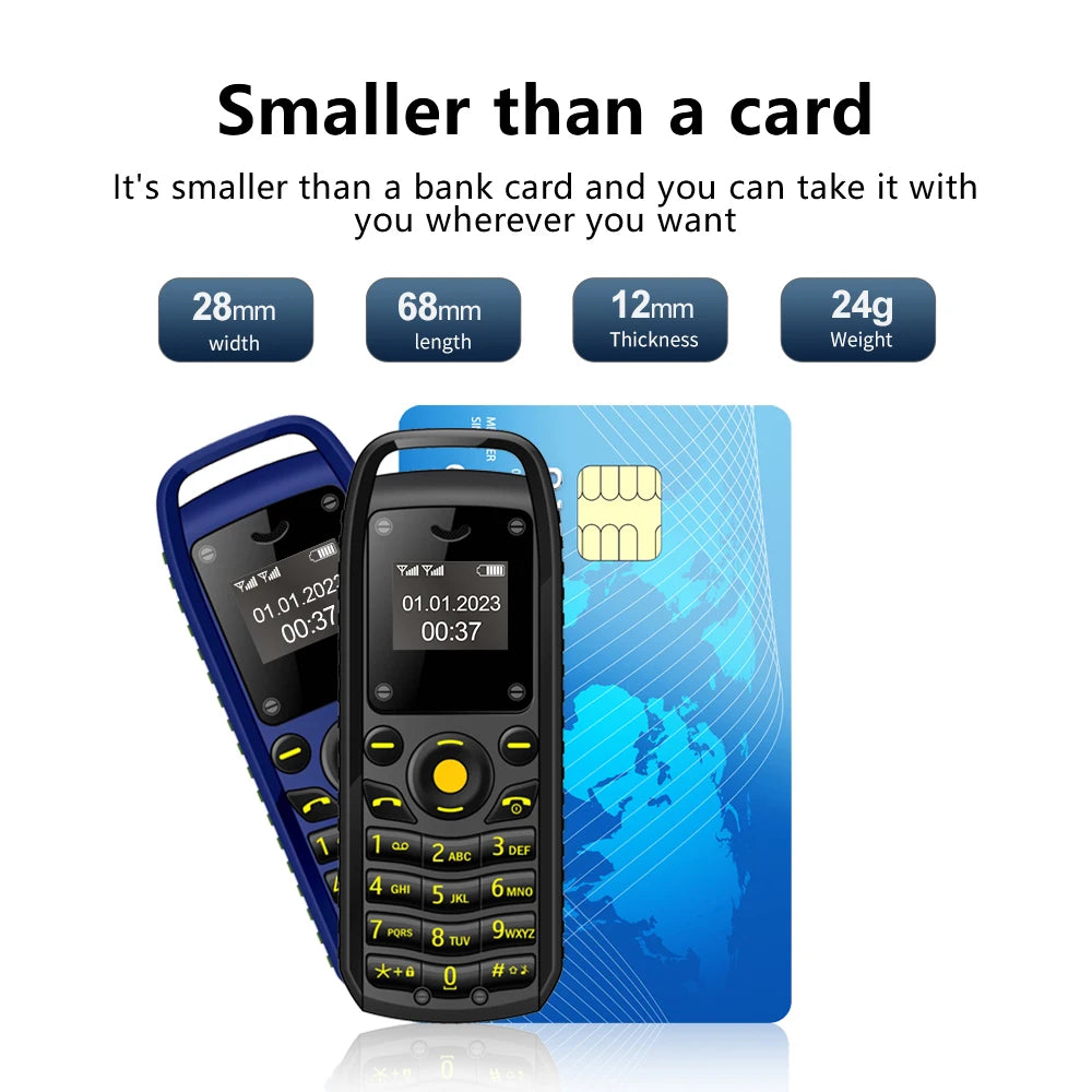 SERVO B25 Super Mini Mobile Phone – Dual SIM, Magic Voice, Bluetooth, Blacklist, Alarm Clock, 2G Feature Cellphone
