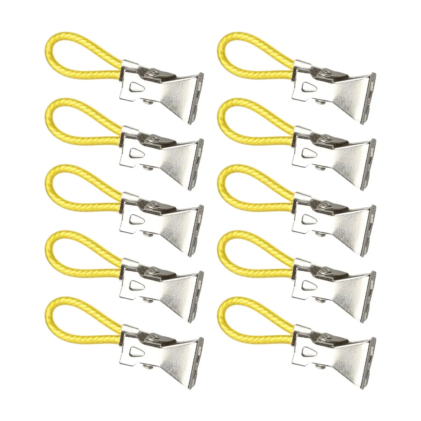 10pcs Metal Towel Clips - Hanging Loop Clip Hangers for Kitchen & Bathroom Organization