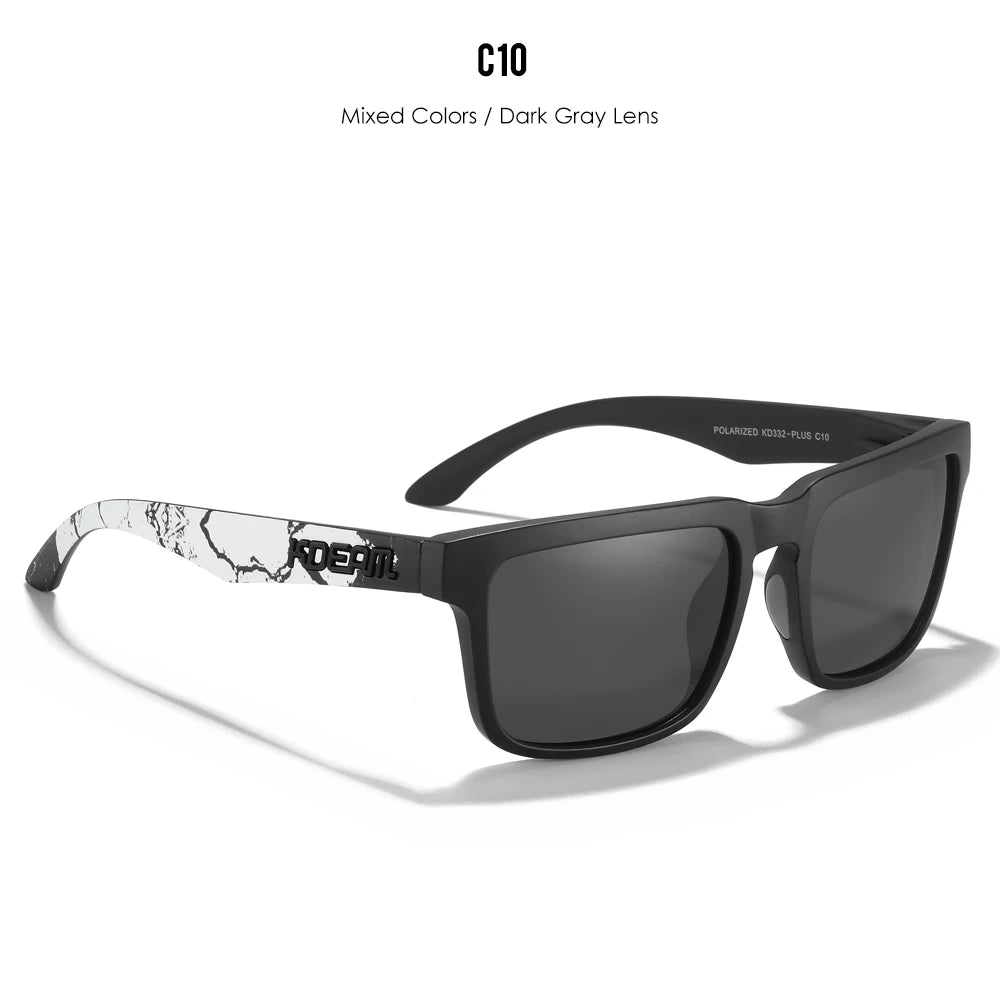 KDEAM Large Size Polarized Men’s Sunglasses – Photochromic Night Vision Oversized Fashion Shades for Men & Women, 154mm Width