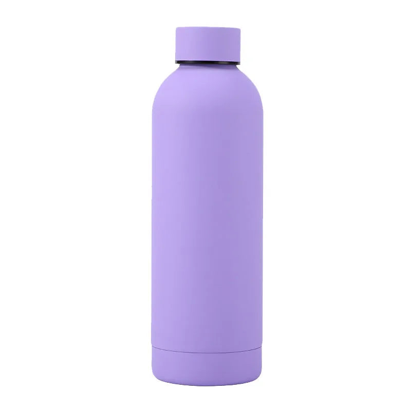500/750ML Stainless Steel Thermos Cup – Outdoor Sports Kettle, Rubber Paint, Double-Walled Insulated Water Bottle