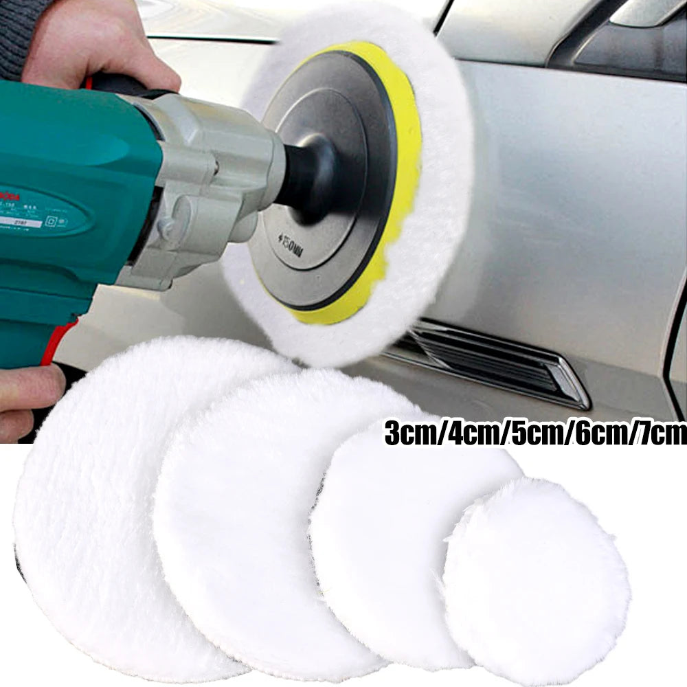 3/4/5/6/7-Inch Car Polishing Kit — Waxing Sponge, Wool, and Auto Paint Care Pads for Car Polisher