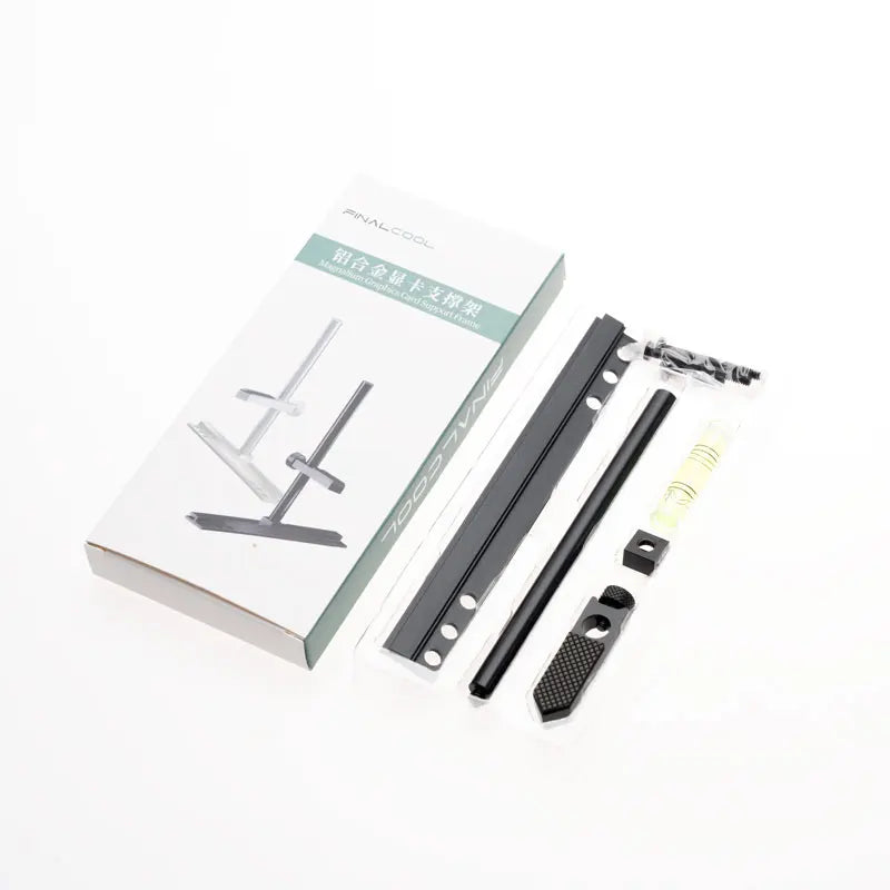 FinalCool XKZ13F Aluminum GPU Holder Bracket, Adjustable Graphics Card Support Anti-Sag Anti-Deformation Fixed Fan Position Stand