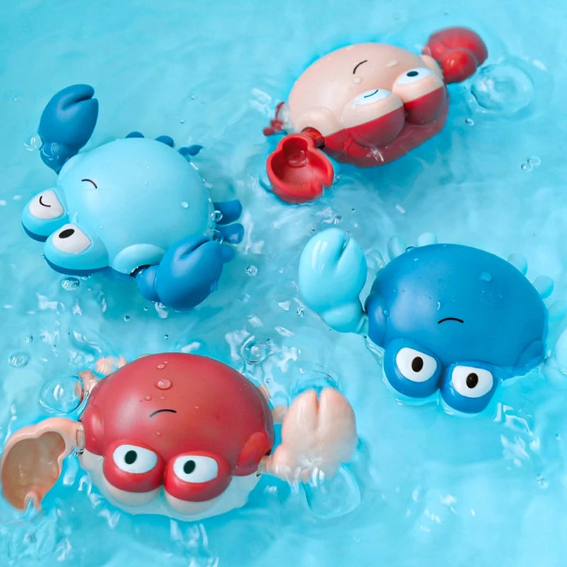 Baby Bath Toys Clockwork Swimming Animals – Cute Kids Bath & Shower Water Play Toys for Bathtub Fun and Learning