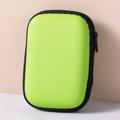 Portable Travel Cable Organizer Bag – Zipper Storage Case for Earphones & Electronic Accessories