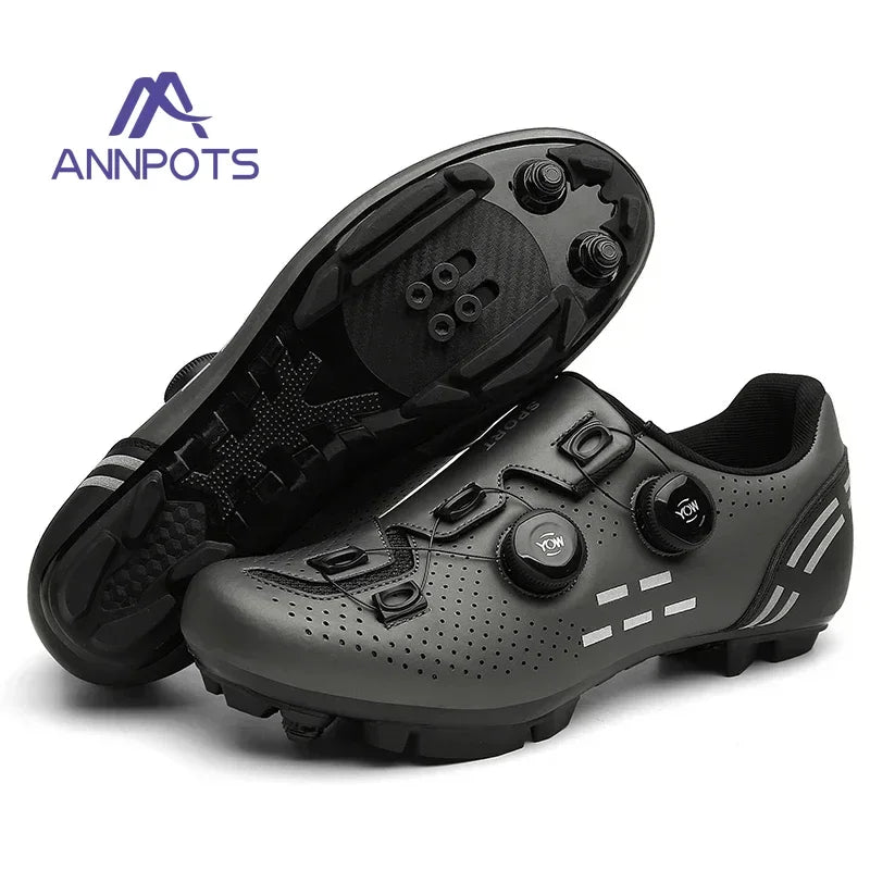 Non-Slip Mountain Bike Cycling Shoes - Unisex MTB Road Racing Sneakers for Men & Women Outdoor Riding