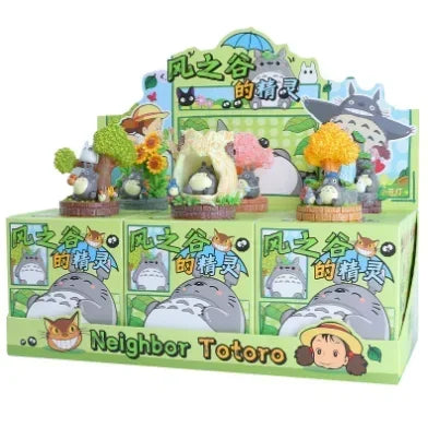 Hayao Miyazaki Totoro Anime Blind Box – Creative Wind Elf Glowing Night Light Figure for Home Decor & Birthday Gift