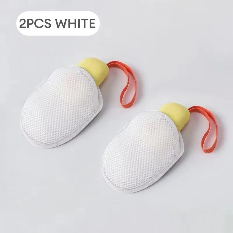 Foaming Soap Bag Mesh Pouch - Massage Exfoliator & Bathing Bubble Maker for Body Cleansing