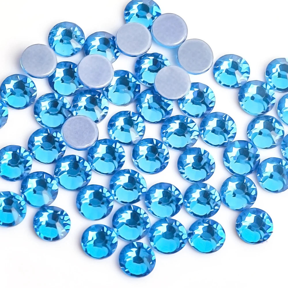 Premium Hot Fix Rhinestones – High Quality Glass Crystal Flatback Iron-On Glitter Rhinestones for Clothing & Crafts