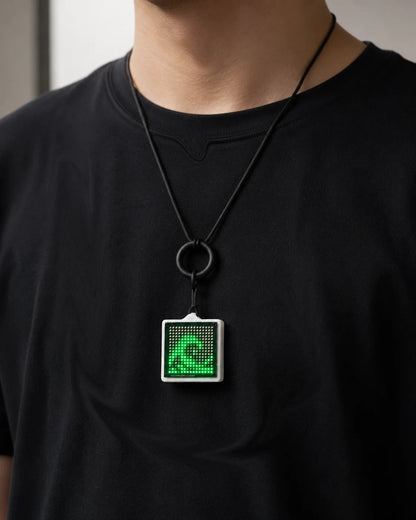 Water Wave Flow Simulation Pendant - Luminous Desktop Ornament & Decorative Bag or Necklace Charm