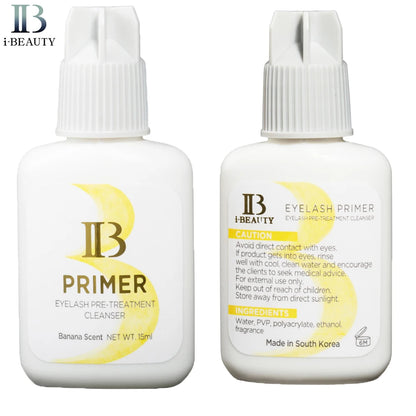 I Beauty Eyelash Extension Glue Primer — Banana Scent Clear Primer 15ml for Professional Use