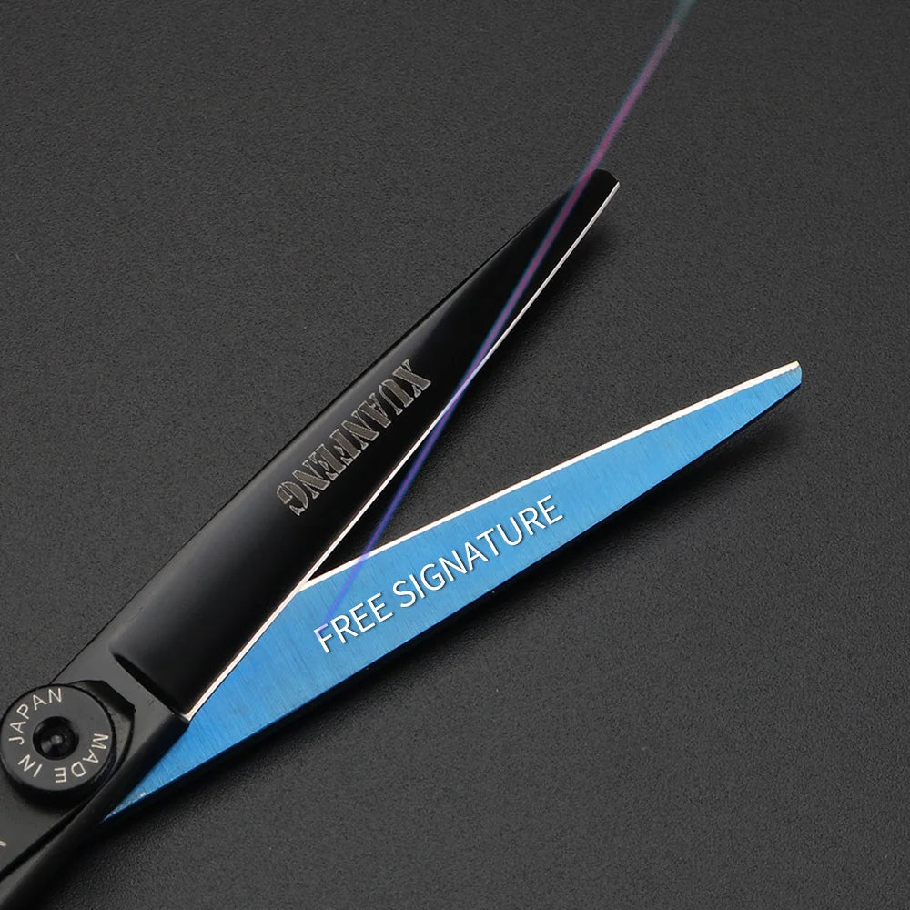 XUANFENG 6-Inch Barber Scissors Set – Japanese 440C Steel Hair Cutting & Thinning Shears