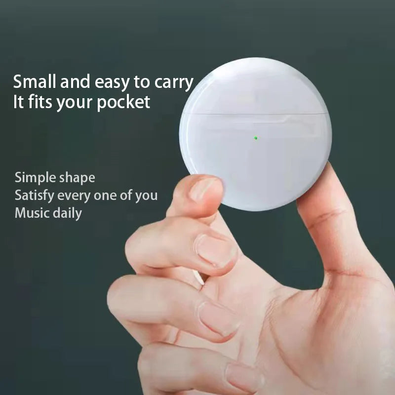 Original Air Pro 6 TWS Wireless Bluetooth Headset 5.3 - Mini Earphones with Mic and Charging Box for Xiaomi, iPhone, and More