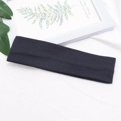 Elastic Cotton Hairband – Solid Fashion Headbands for Women & Men, Running, Yoga & Makeup Accessories