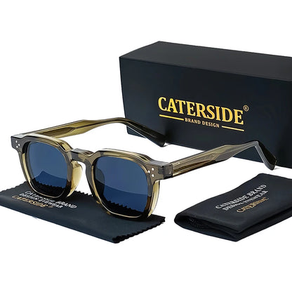 CATERSIDE Small Frame Square Sunglasses - Fashion Unisex Eyewear for Travel, Parties & Business