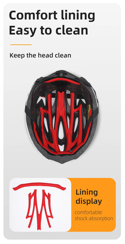 WEST BIKING Ultralight Cycling Helmet - Integrated Molding MTB & Road Bike Helmet for Men & Women
