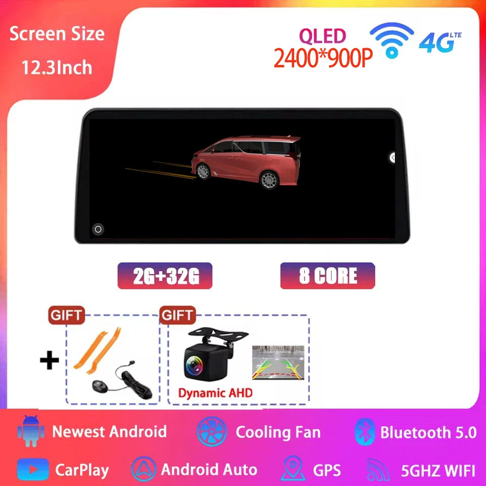Android 15 Car Radio for Honda Civic FE/FL 2021-2023 - 12.3 Inch Multimedia Touch Screen GPS Navigation Player