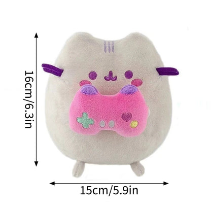 Pusheen Cat Figure and Charm - Cute Desk Accessories, Fluffy Cushion Decor, and Birthday Gifts for Pusheen Fans