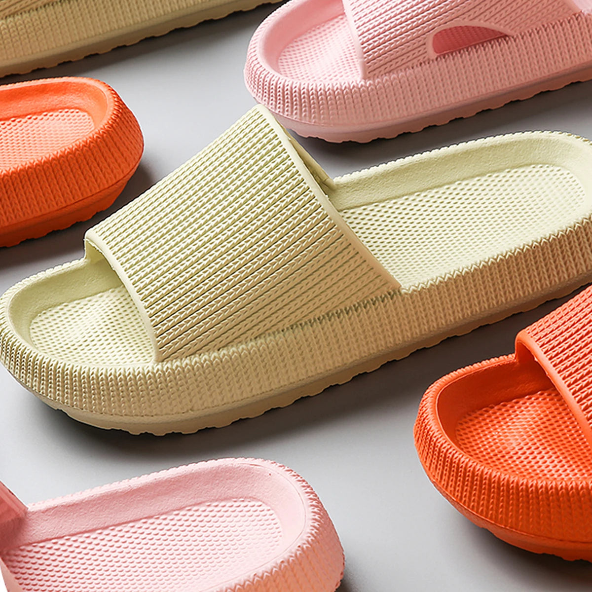 Men’s Soft-Soled Non-Slip Slippers – Summer Home EVA Comfort Slippers