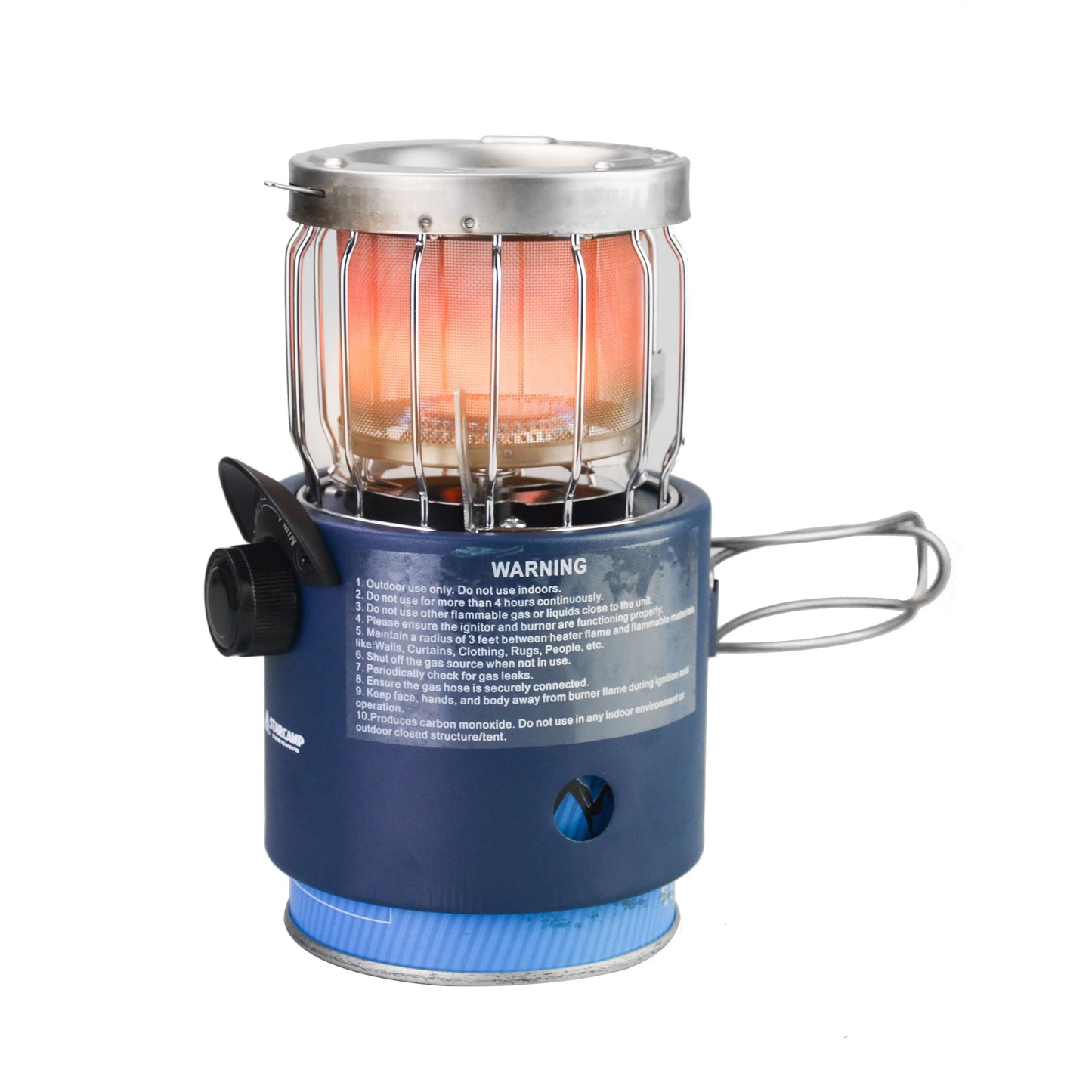 STARCAMP 2000W Mini Gas Heater & Stove – 2-in-1 Outdoor Camping, Hiking, Backpacking & Picnic Heater