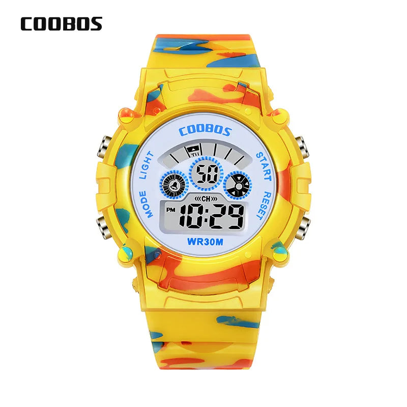 Kids Sport Digital Watch - Waterproof LED Electronic Watch with Luminous Display & Week Function
