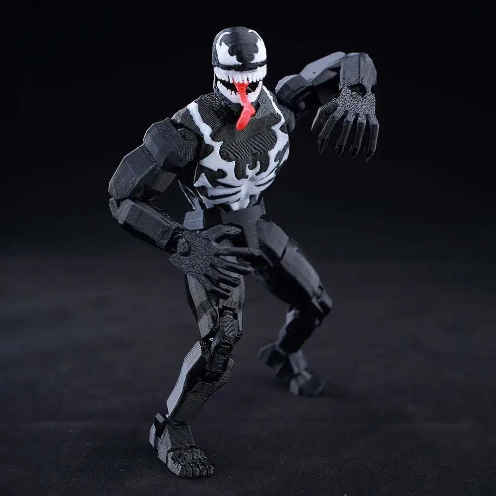 Venom Spider-Man Lucky13 Dummy13 Action Figure - 3D Printed T13 Multi-Jointed Anime Collectible Toy