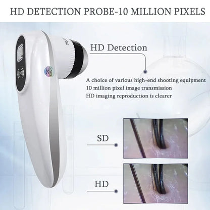WiFi Scalp & Skin Analyzer Microscope – 50X–200X Hair Follicle Detection UV Magnifier with App Support Professional Facial Skin Tester