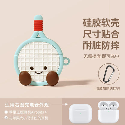 Cute Lying Panda Silicone Case for AirPods 4 (2024) & AirPods Pro 1/2/3 — Protective Earbuds Charging Cover
