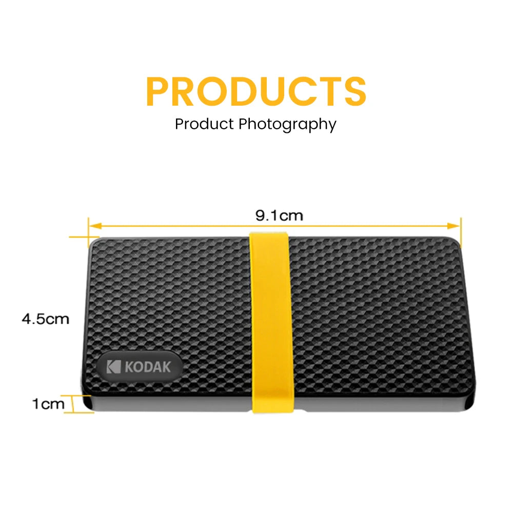 KODAK X200 External SSD – Portable 1TB, 512GB, 256GB USB 3.1 Hard Drive for Laptops, Smartphones, PS4, PC, Mac & TV