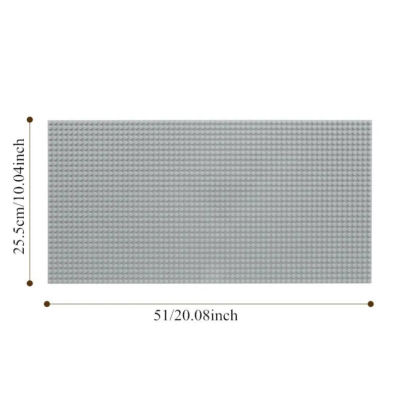 32×64 Hole Building Block Base Plate - Classic DIY Assembly Board Compatible with Brand Building Blocks for Kids