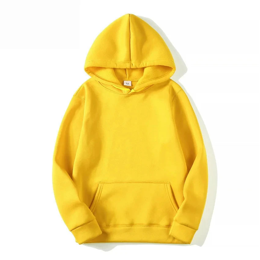 Fashion Men's & Women's Hoodies – Casual Solid Color Sweatshirts for Spring, Autumn, Winter