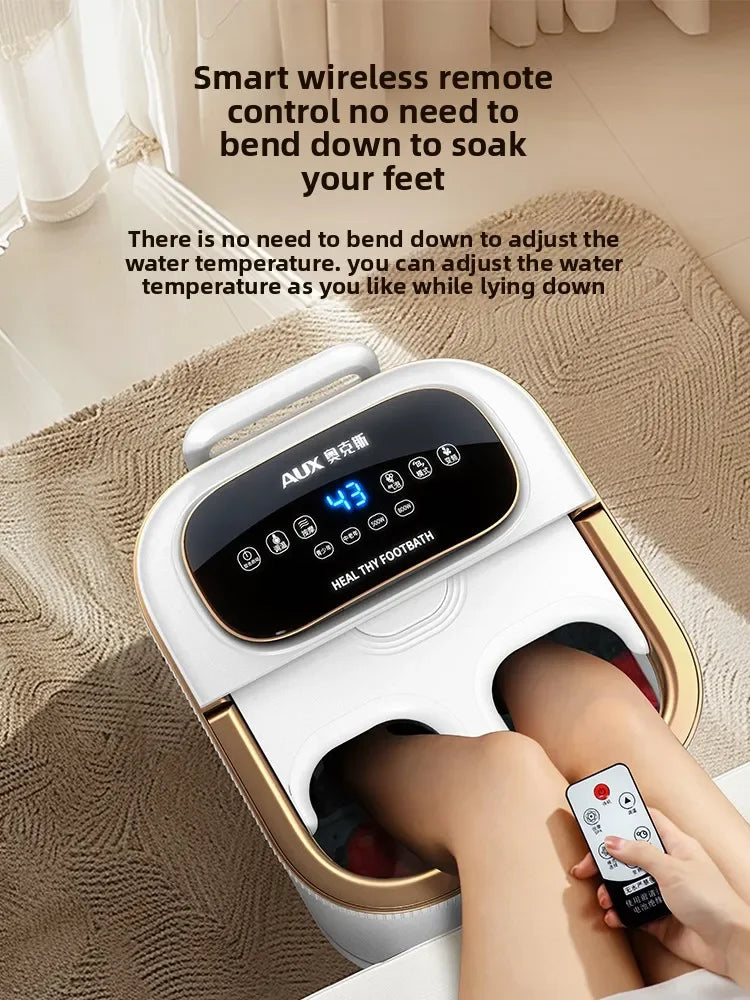 Automatic Heated Foot Bath - Electric Deep Foot Spa Massager with Constant Temperature