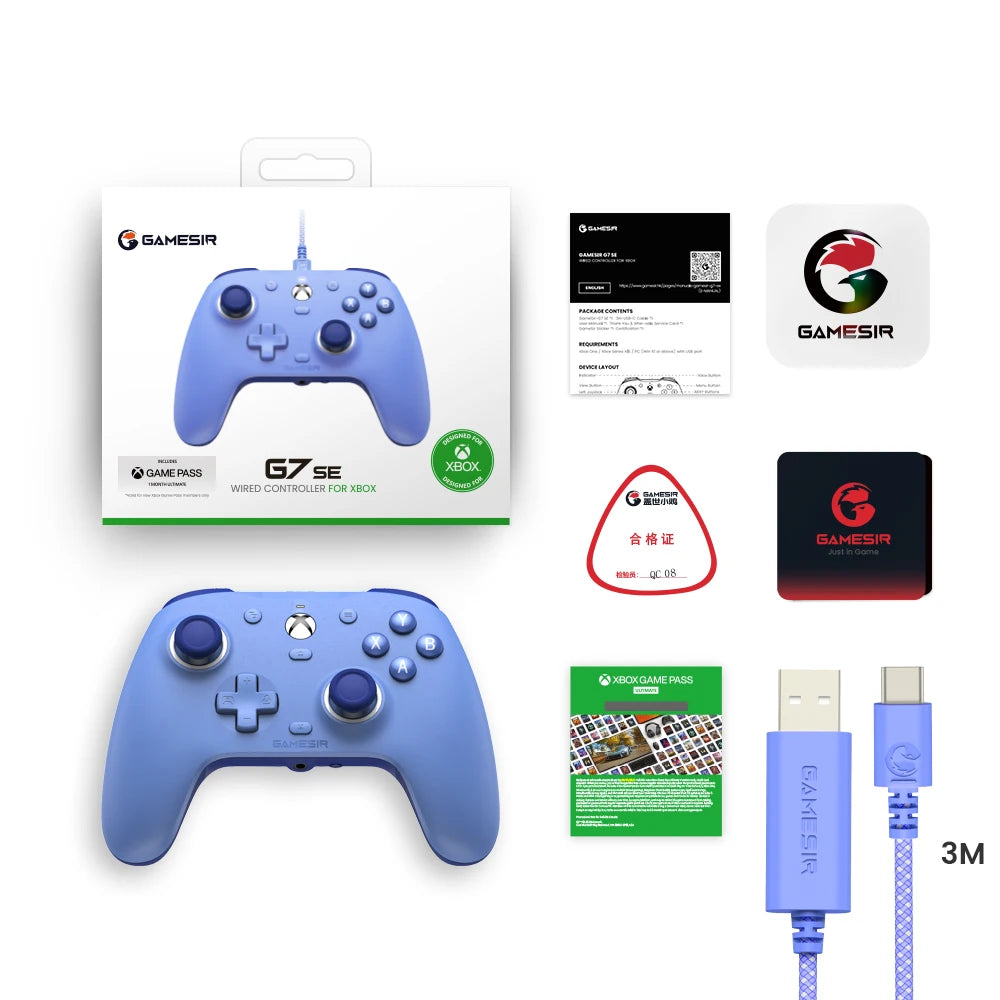 GameSir G7 SE Wired Xbox Controller - Gamepad for Xbox Series X, Series S, Xbox One with Hall Effect Joystick