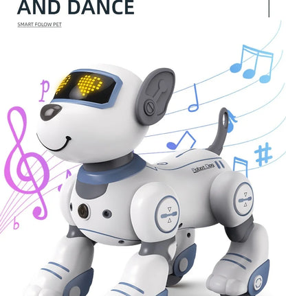 Intelligent Robot Dog Toy - Remote Control, Sing & Dance, Smart Interactive Programmable Puppy for Kids