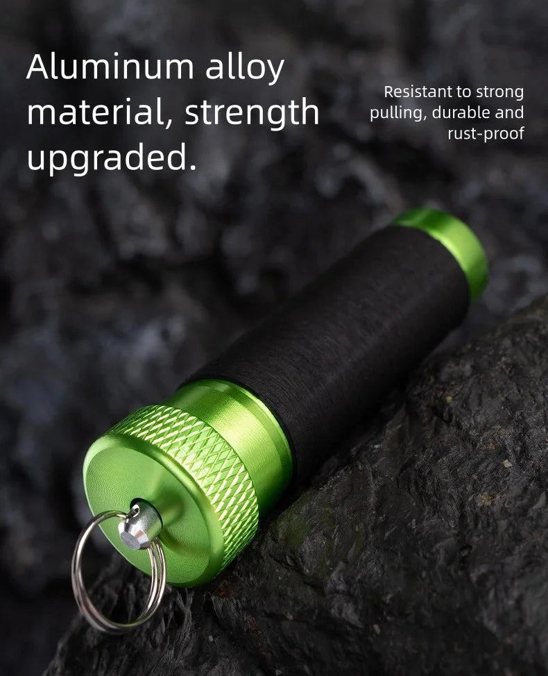Aluminum Alloy Line Pull Rod — Rubber Anti-Slip Fishing Tool for Snag Pulling, Hook Tying, Knotting, and Hand Protection