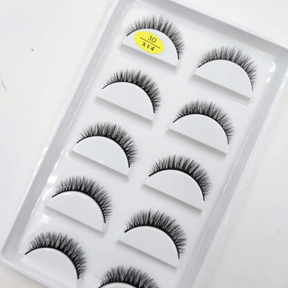 38 Styles 5 Pairs 3D Mink False Eyelashes – Natural Fake Lashes Makeup Beauty Tools