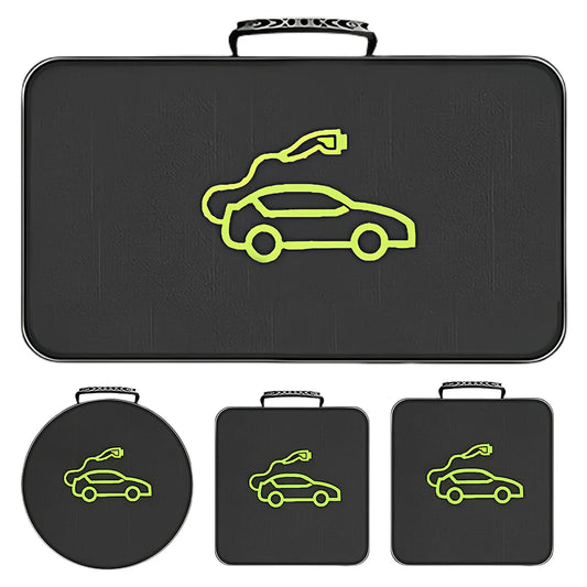 Waterproof Electric Car Charger Storage Bag – Fire Retardant EV Charging Cable & Socket Carry Case