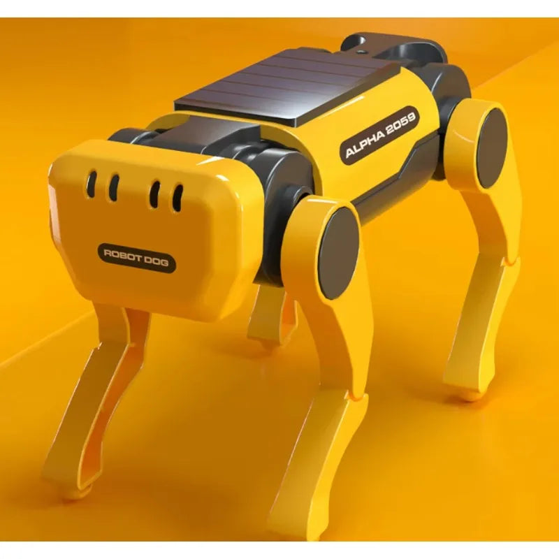 Solar Powered Robot Dog Kit – DIY STEM Science Experiment Toy for Kids, Educational Puppy Model, Christmas Gift