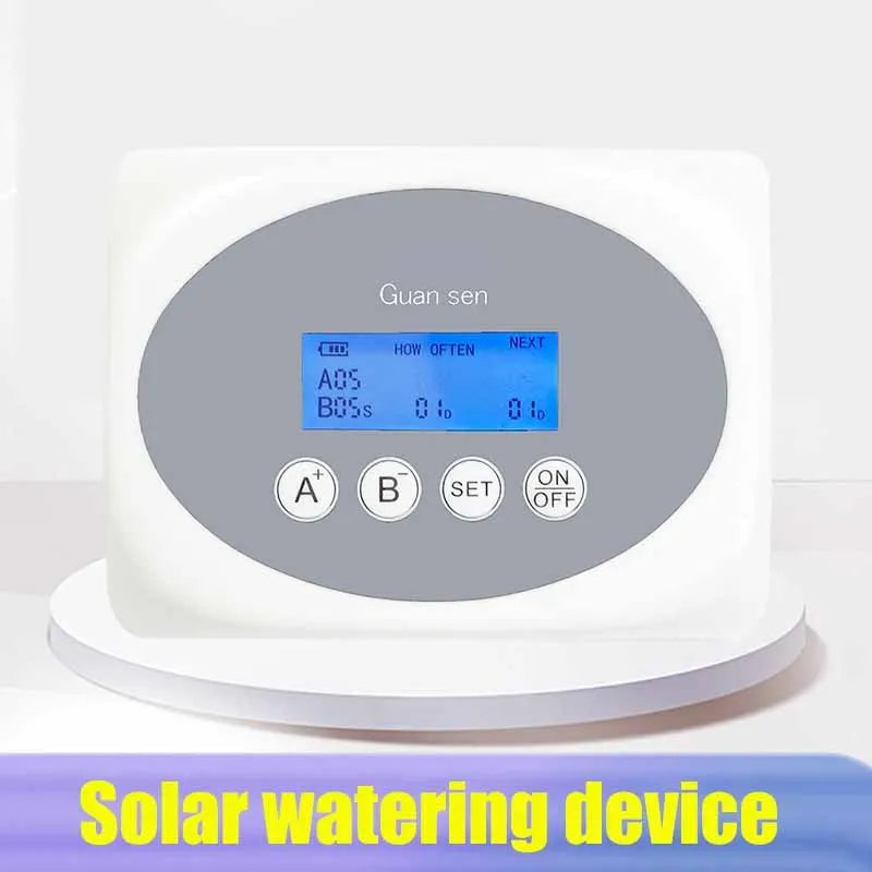 Solar Double Pump Automatic Drip Irrigation System – Smart Watering Timer for Garden & Potted Plants