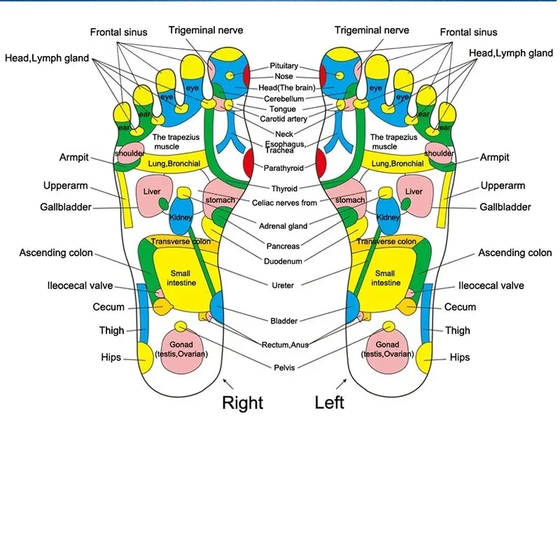 Foot Massage Mat Acupressure Pad — Trigger Point Therapy for Pain Relief, Stress Reduction & Reflexology Walk