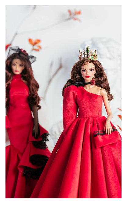 32cm Supermodel Doll Clothes Set — Fashion Evening Dress & Accessories for DIY Toys & Collector Gift