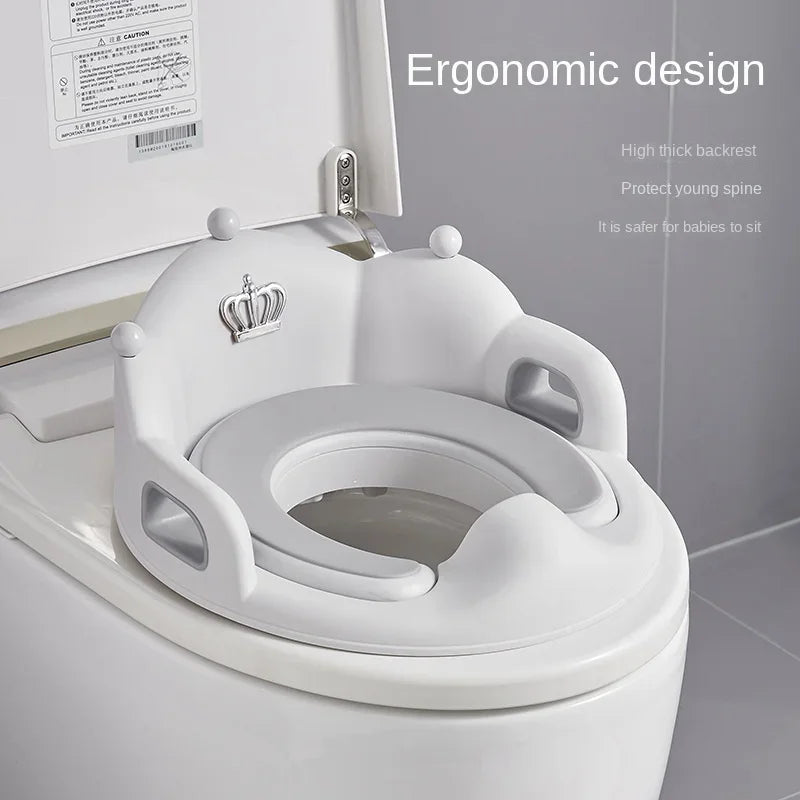 Baby & Kids Toilet Seat Ring - Soft Cushion Potty Training Seat Cover for Girls, Boys & Household Use